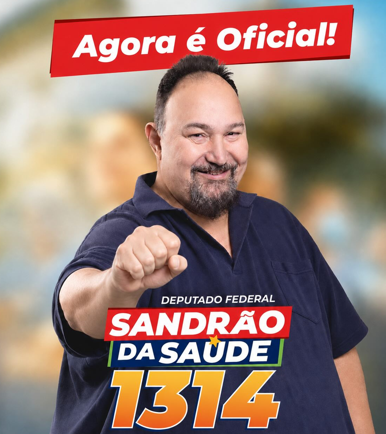 Sandrão da Saúde, agente de combate às endemias e candidato a deputado federal